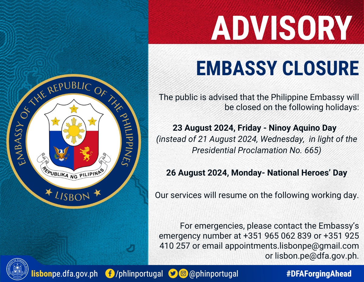 Closure Advisory 23 Aug 2024