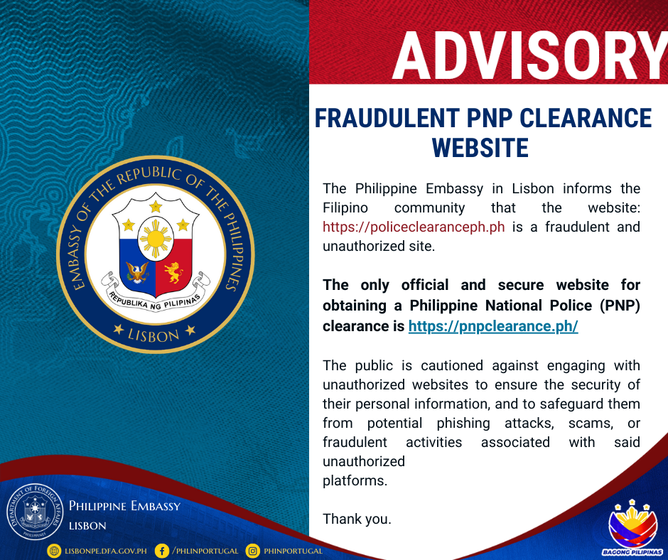 PNP Clearance Advisories